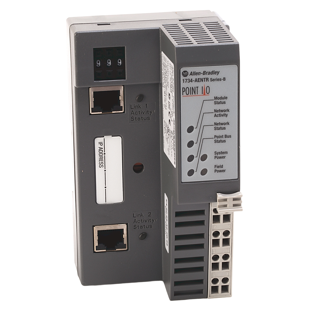 1734-AENTR | teollisuus-Ethernet-sovitin; porttien määrä: 2; verkkoprotokolla: EtherNet/IP; siirtonopeus: 10/100 Mbit/s