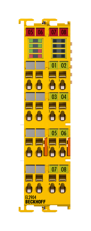 EL2904 | safety output module; safety function: Safety-rated I/O or control; number of outputs: 4; network protocol: EtherCAT