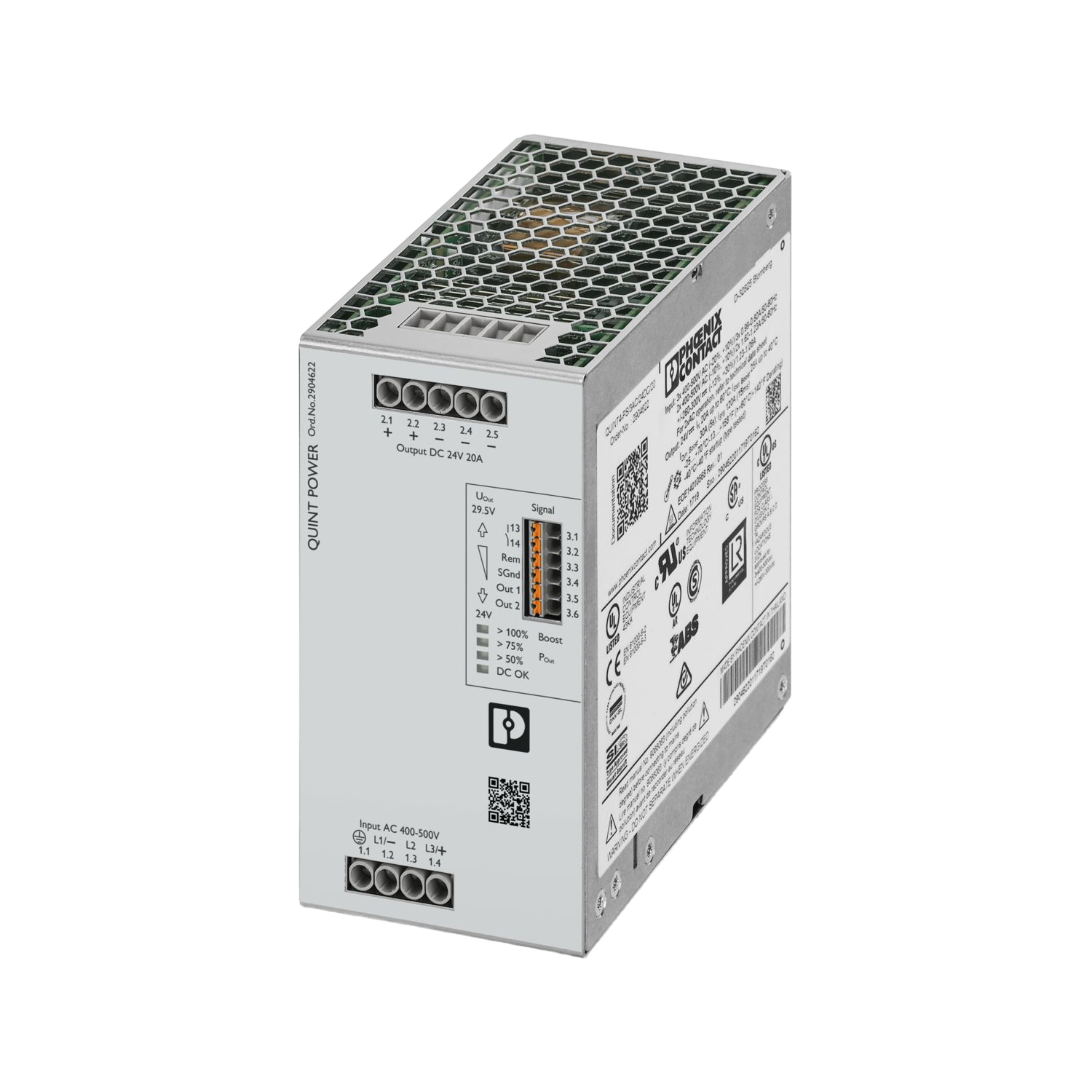 Phoenix Contact QUINT4-PS/3AC/24DC/20 DIN-rail power supply