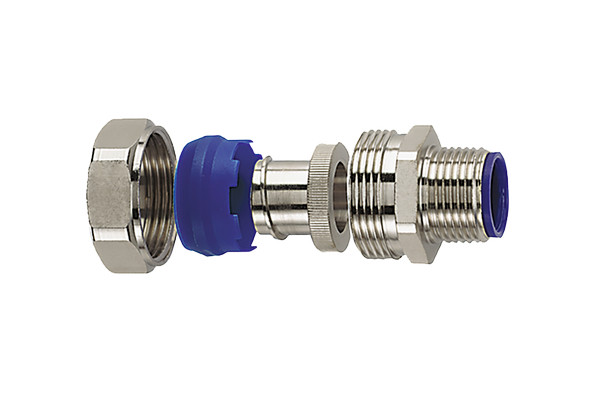 HellermannTyton LTS16-FMC-M16 straight metallic-conduit compression fitting