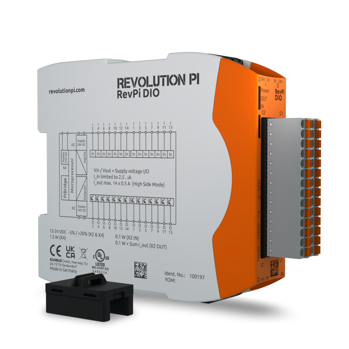 KUNBUS RevPi DIO digital I/O expansion module