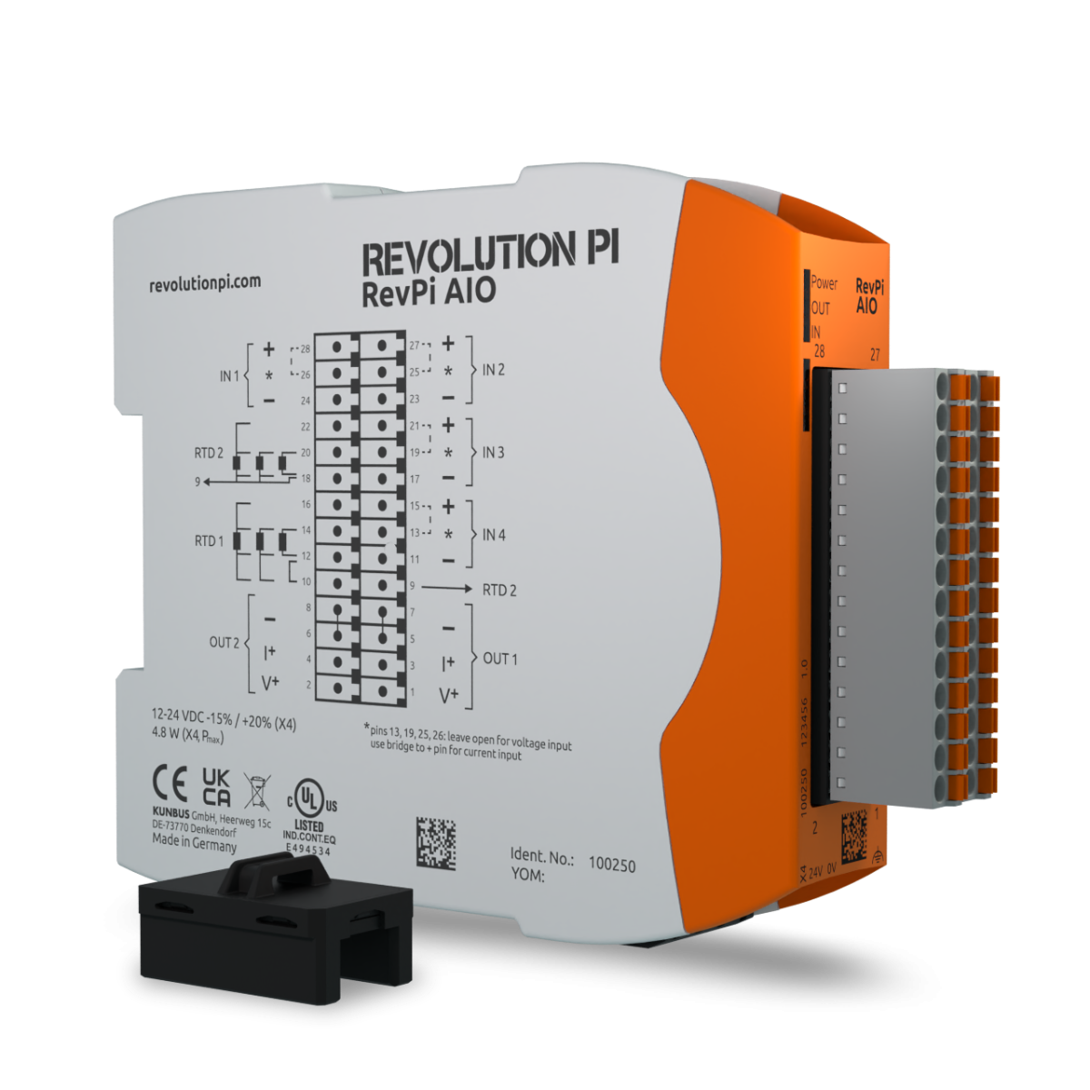 KUNBUS RevPi AIO analogue I/O expansion module