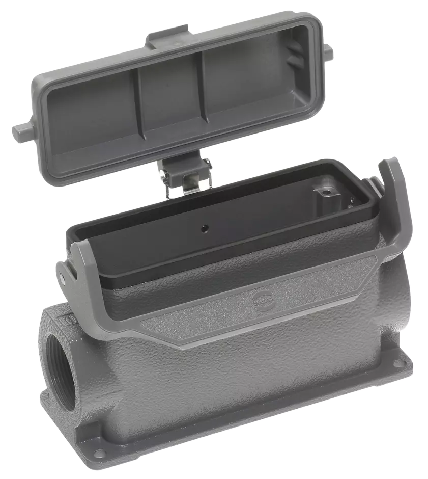 HARTING 19300240297 Han 24B surface-mount housing, 2 x M32