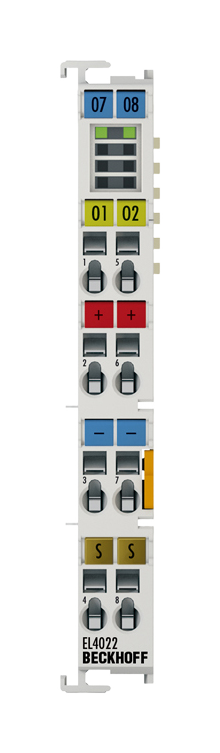 EL4022 | analog output module; number of outputs: 2; signal current: 4…20 mA; resolution: 12 bit