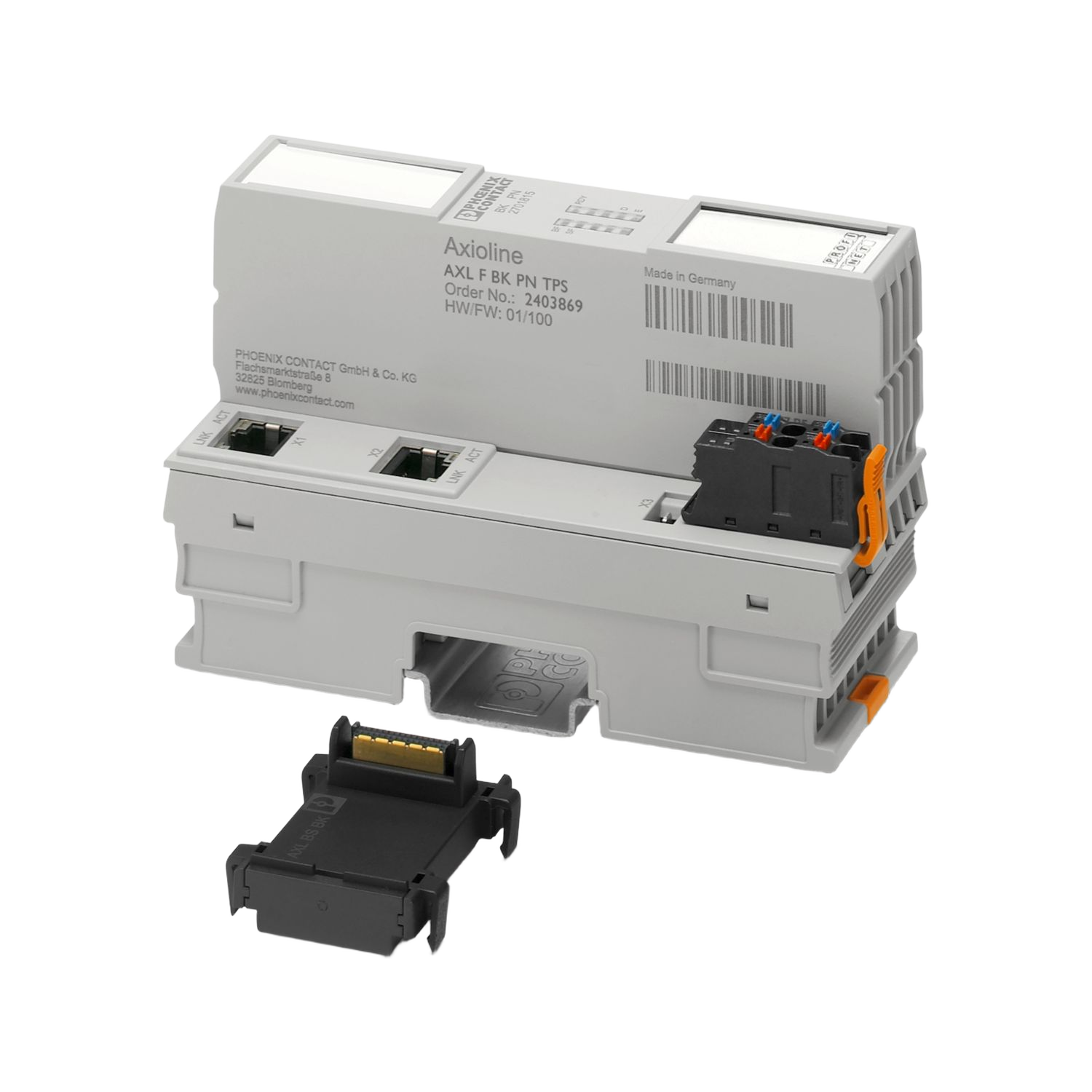 Phoenix Contact 2403869 AXL F BK PN TPS PROFINET bus coupler
