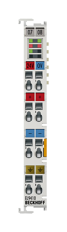EL9410 | power-supply module; technology: power supply terminal; network protocol: EtherCAT; short-circuit proof: yes