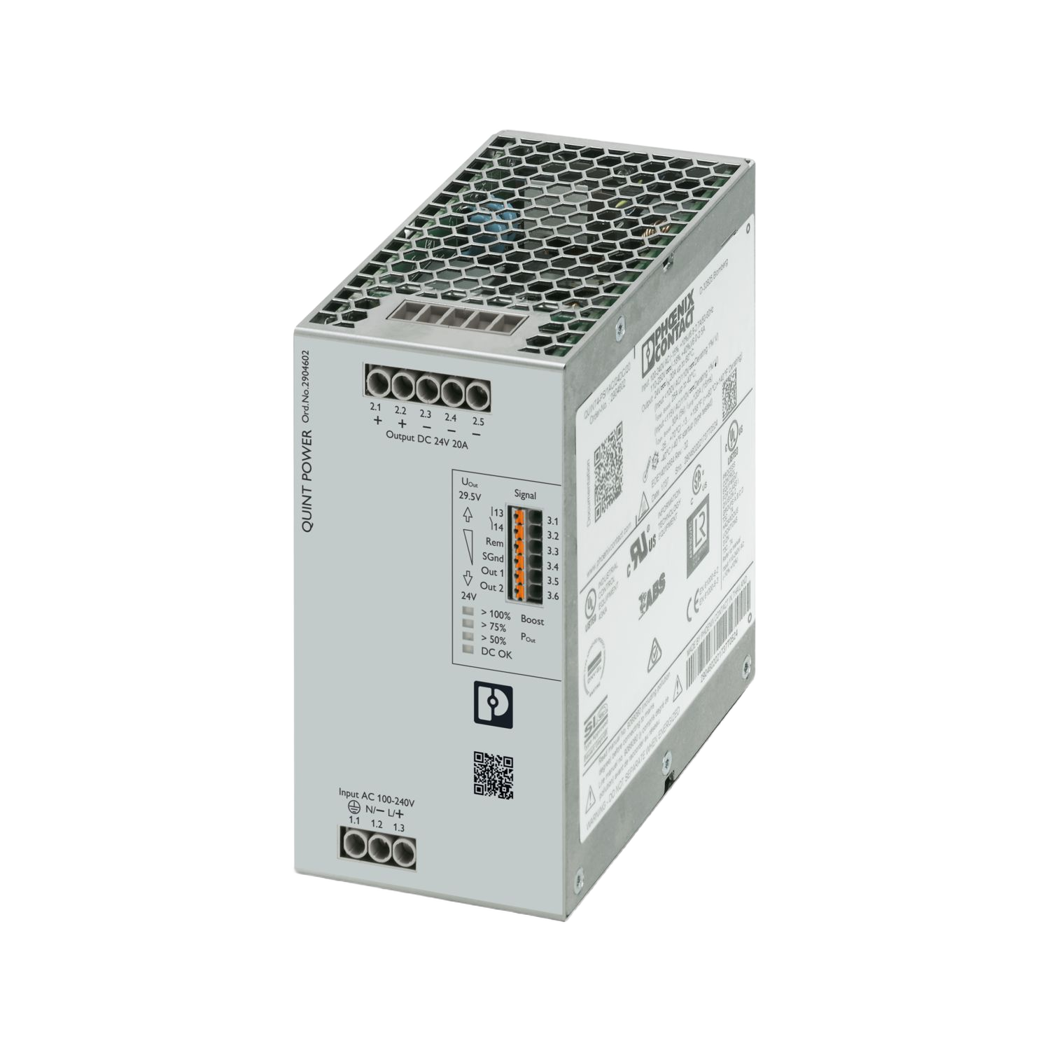 Phoenix Contact QUINT4-PS/1AC/24DC/20 DIN-rail power supply