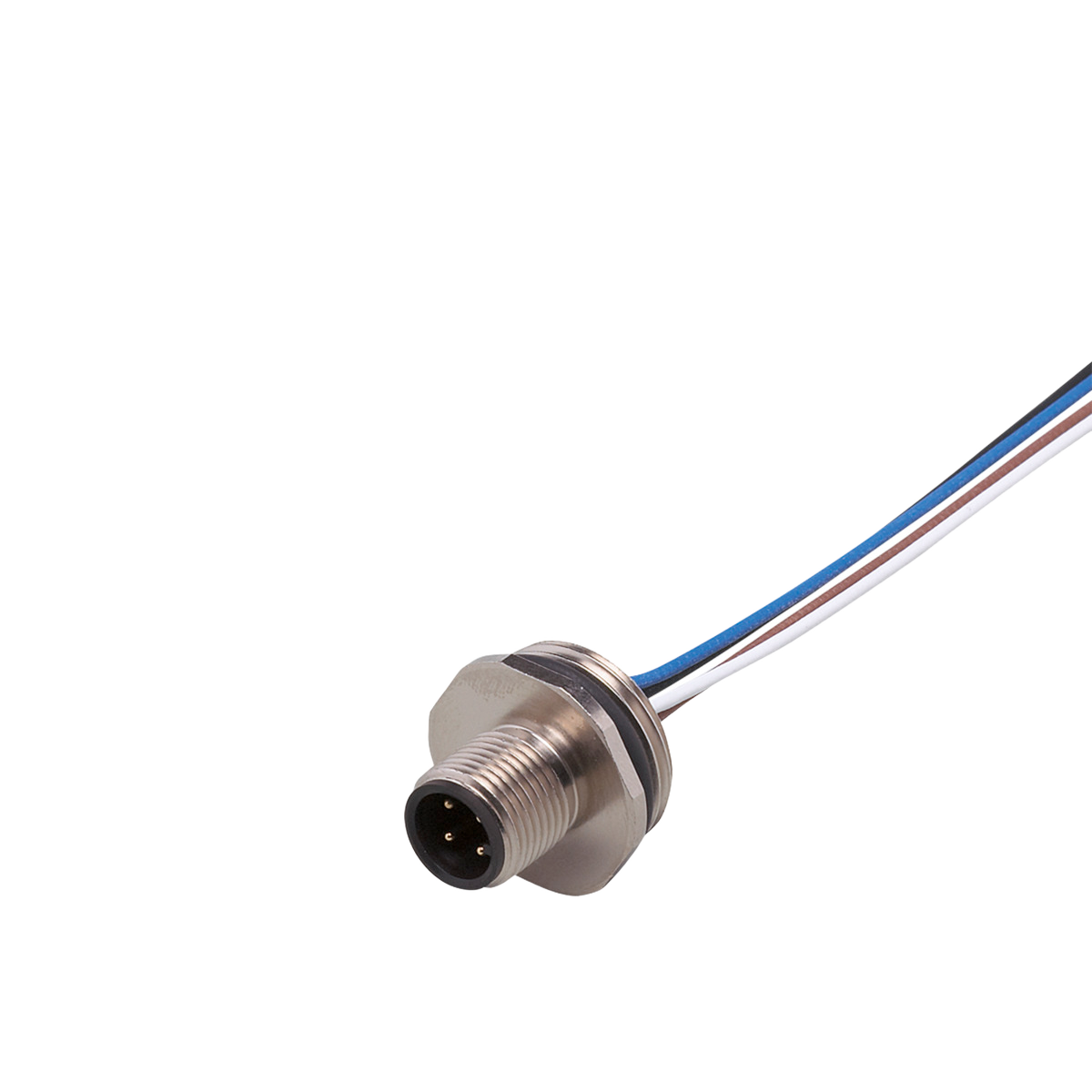 ifm electronic E11295 M12-läpivientiliitin johtimilla