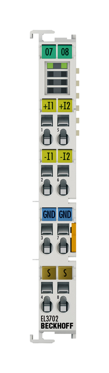 EL3702 | analog input module; number of inputs: 2 (differential); signal voltage: -10…+10 V; number of channels: 2
