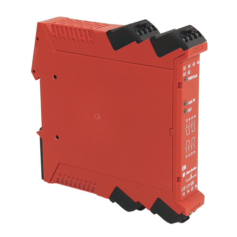 440R-EM4R2 | safety relay expansion module; safety function: Safety-rated I/O or control; safety output contacts: 4 NO; auxiliary output: 1 NC solid-state immediate output