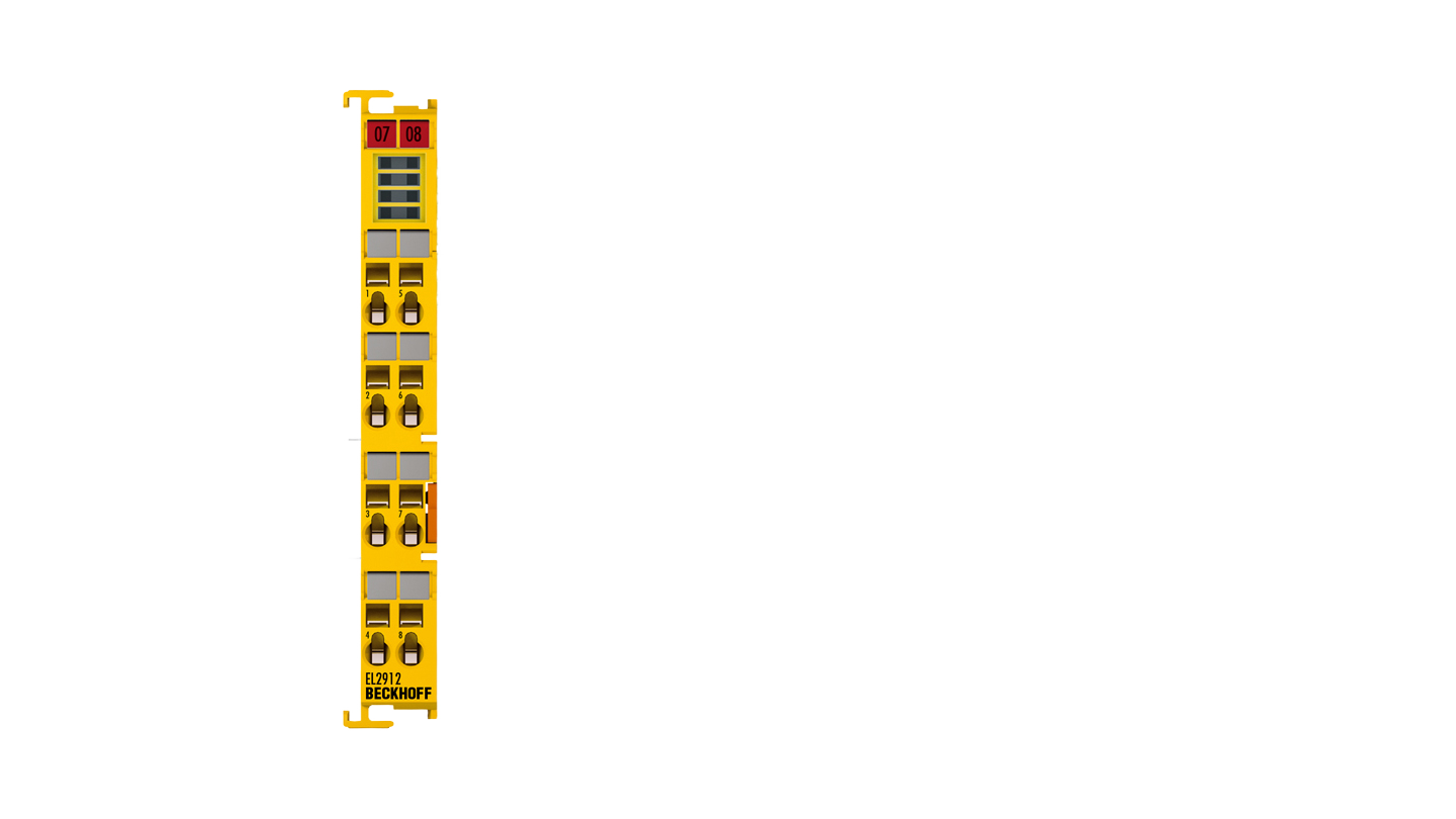 EL2912 | TwinSAFE logic terminal; safety function: Safety-rated I/O or control; number of outputs: 2; network protocol: EtherCAT