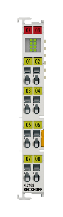 KL2408 | digital output module; number of outputs: 8; connection technology: 1-wire; nominal voltage: 24 V DC (-15%/+20%)
