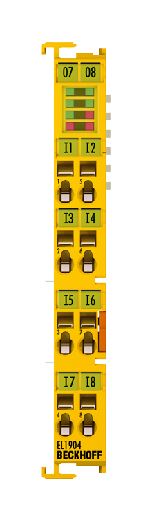 EL1904 | safety input module; safety function: Safety-rated I/O or control; number of inputs: 4; network protocol: EtherCAT