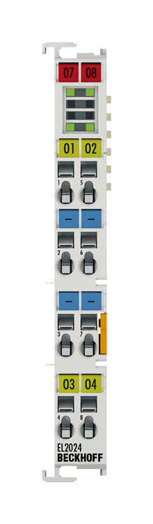 EL2024 | digital output module; number of outputs: 4; network protocol: EtherCAT; connection technology: 2-wire
