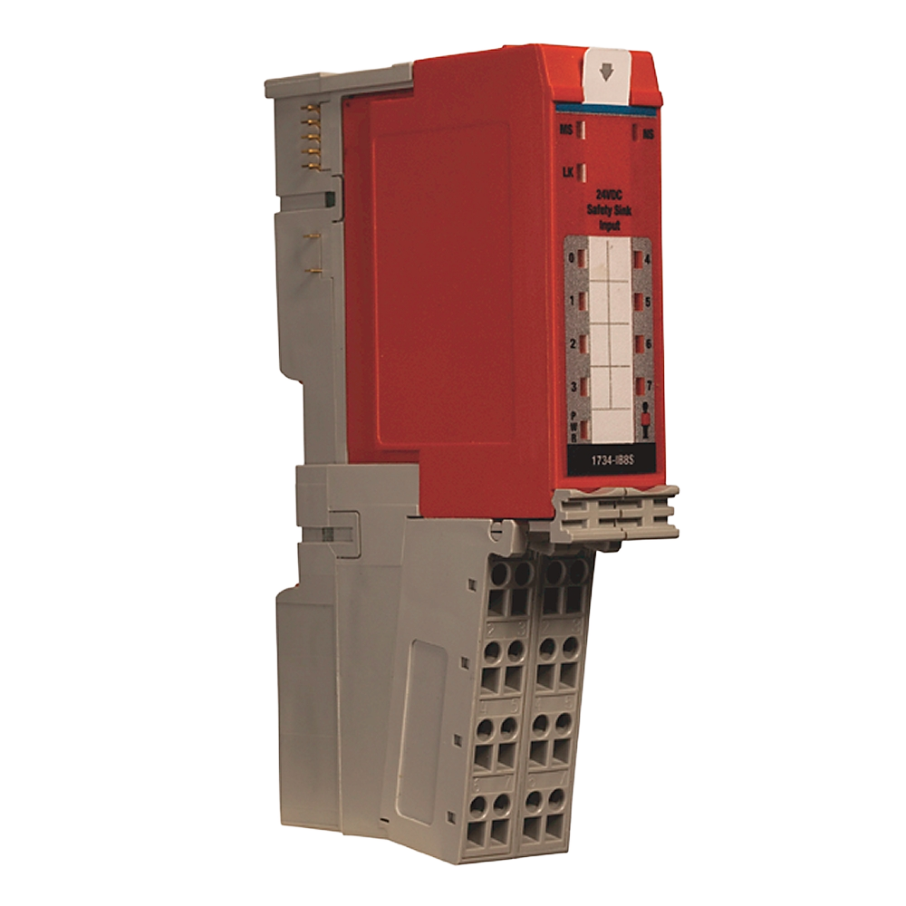 1734-OB8S | safety output module; safety function: Safety-rated I/O or control; number of outputs: 8; output topology: Sourcing