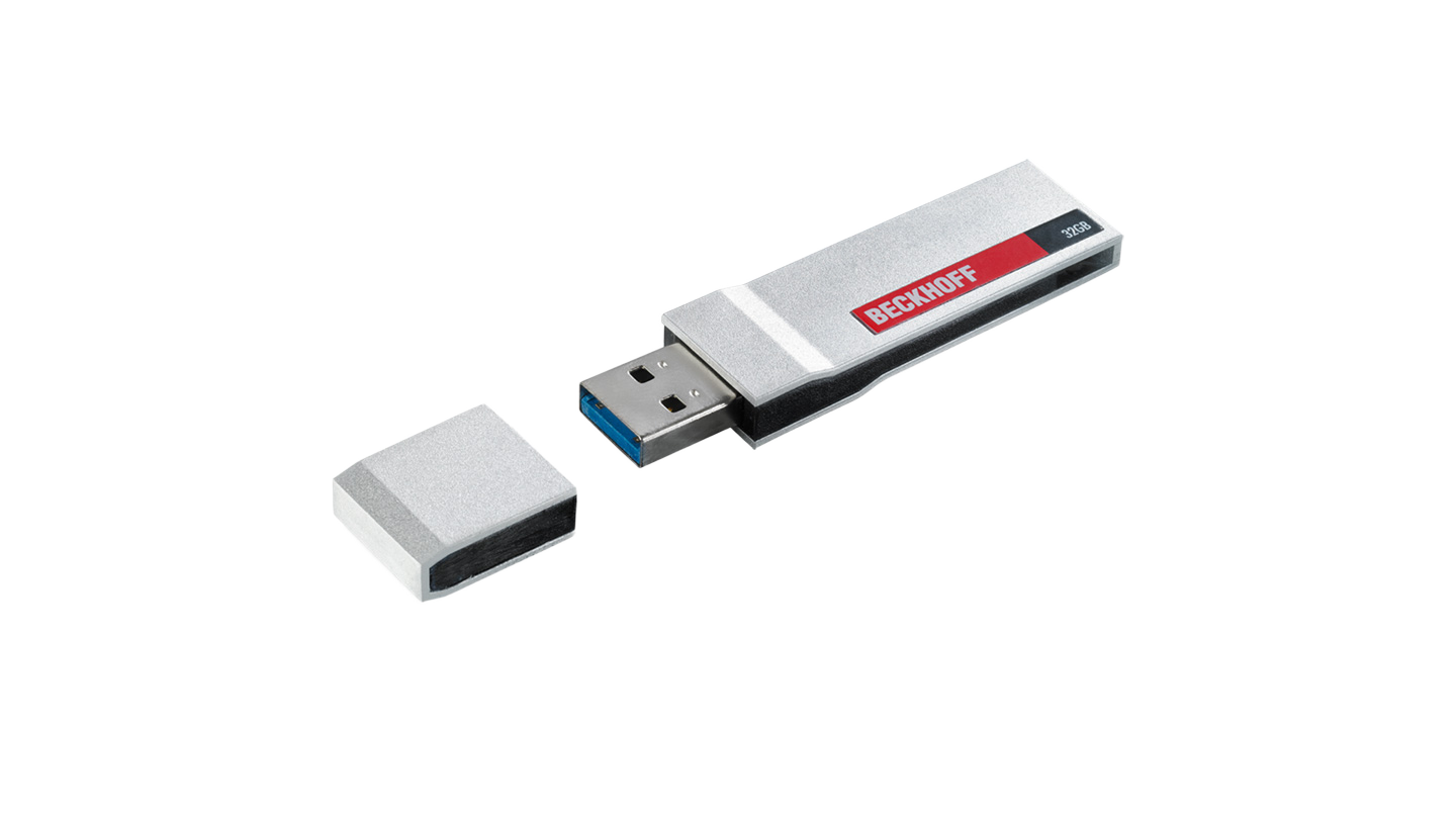 C9900-H377 | industrial service USB drive; storage capacity: 16 GB; uSB interface: USB 3.0; bundled software: Beckhoff Service Tool (BST) and Acronis Backup