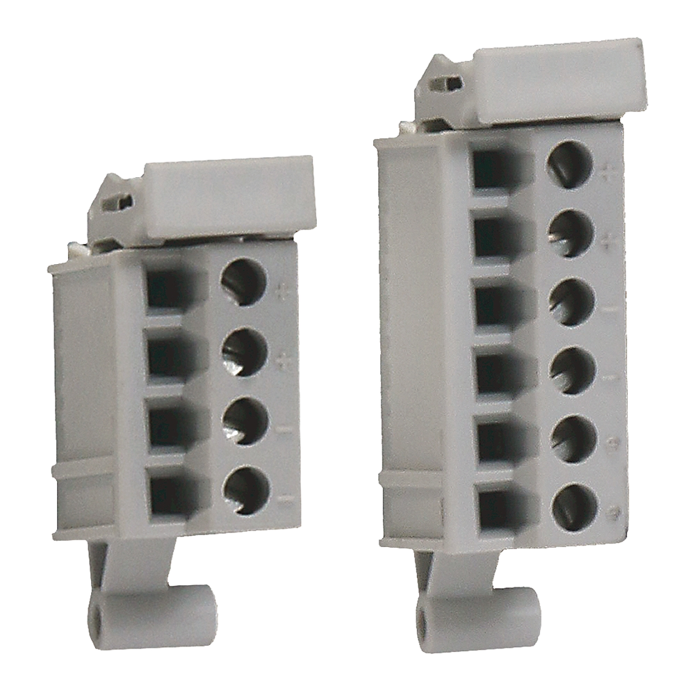 5069-RTB64-SPRING | removable terminal block; termination technology: Spring clamp; terminal-block composition: 4-pin and 6-pin power RTBs; voltage rating, maximum: 300 V AC