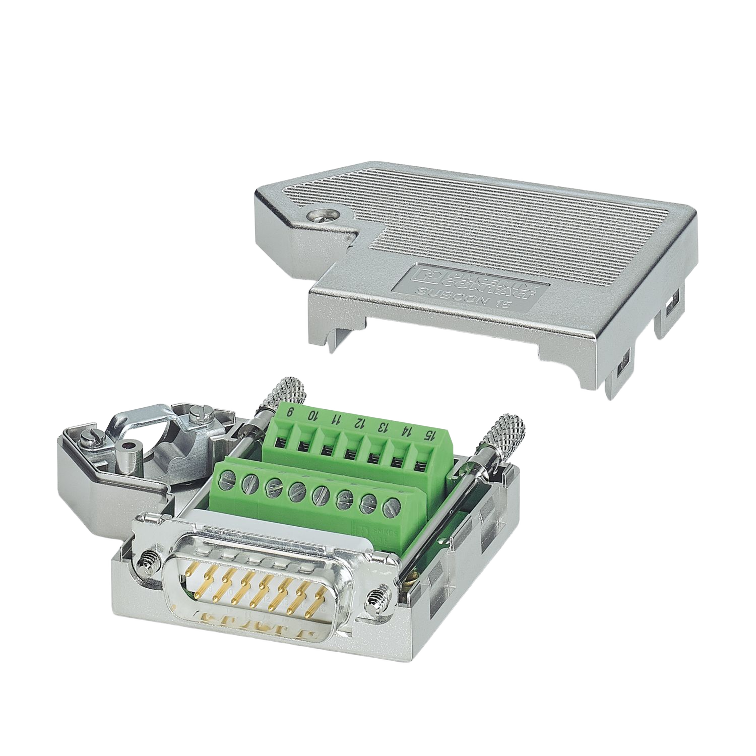 Phoenix Contact SUBCON 15/M-SH 15-position D-SUB screw-terminal plug
