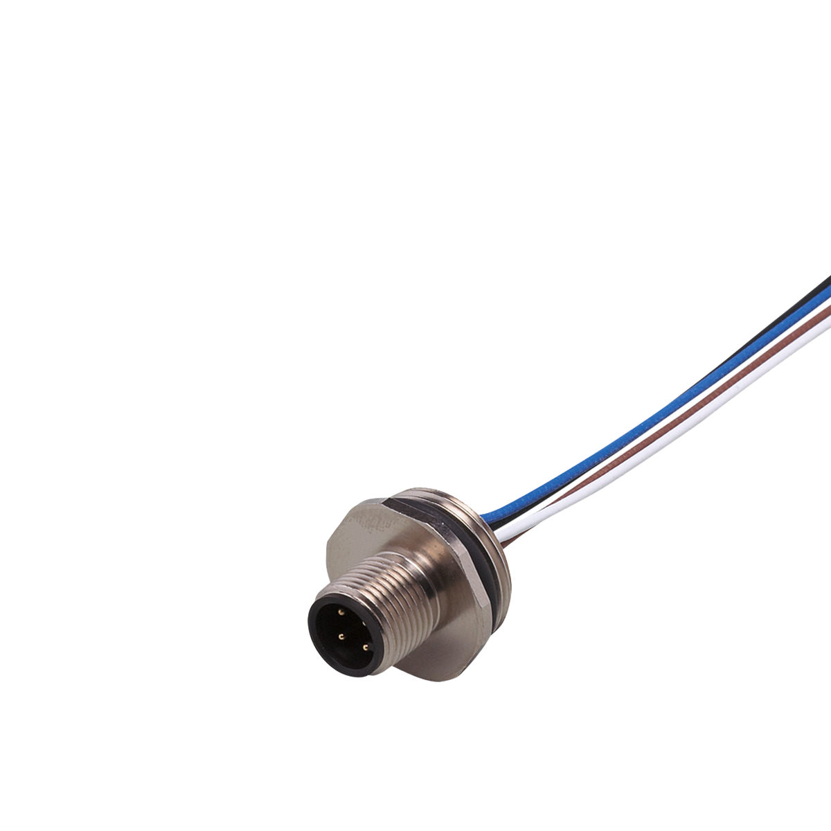 ifm electronic E11295 M12-läpivientiliitin johtimilla, tuotekuva 1