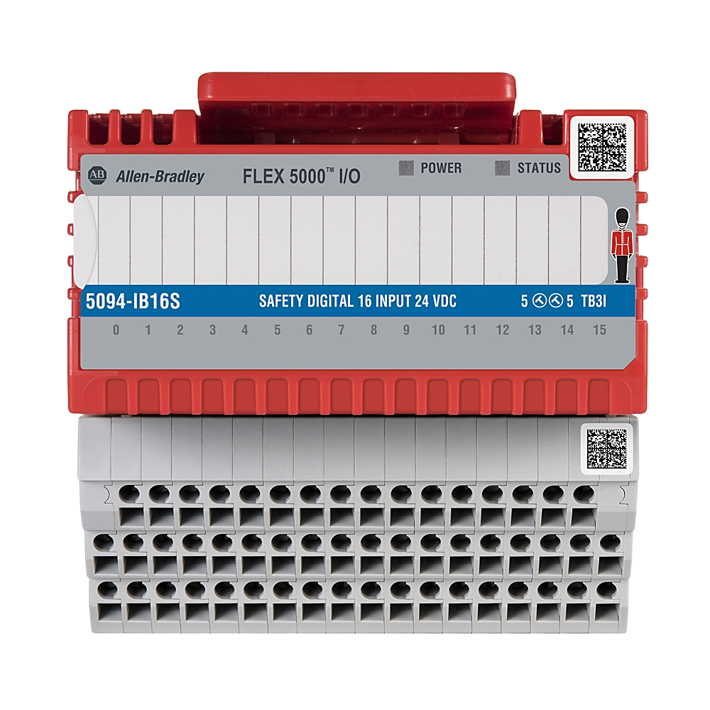 5094-IB16S | safety input module; safety function: Safety-rated I/O or control; number of inputs: 16; input topology: Sinking, product image 1
