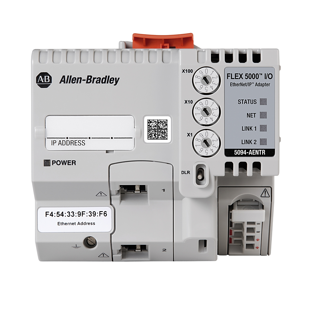 5094-AENTR | teollisuus-Ethernet-sovitin; verkkoprotokolla: EtherNet/IP; liitintyyppi: RJ45; moduulitehon jännite ja virta: 18…32 V DC, 1250 mA, tuotekuva 1
