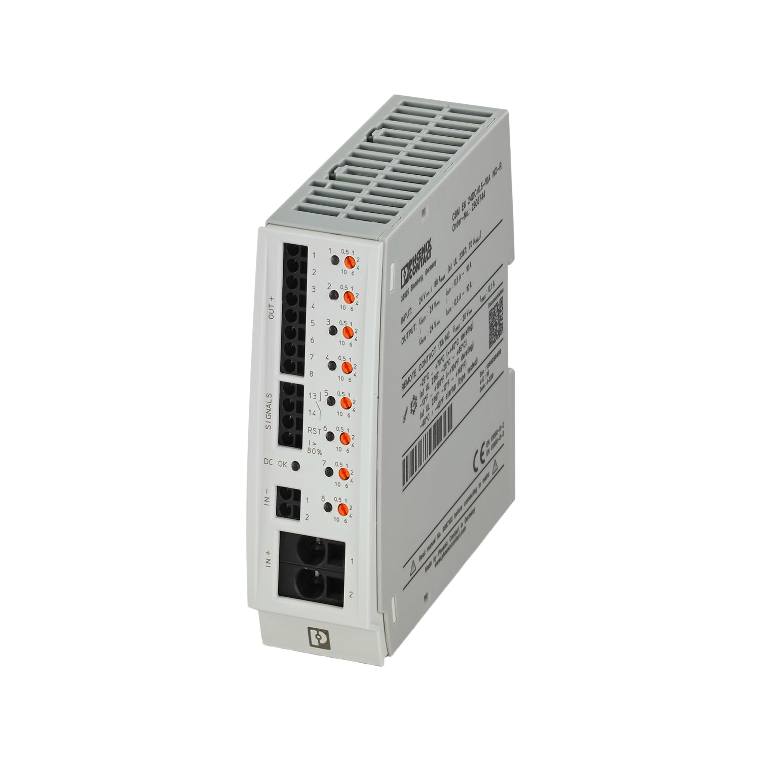 Phoenix Contact CBM E8 24DC/0.5-10A NO-R electronic circuit breaker, product image 1