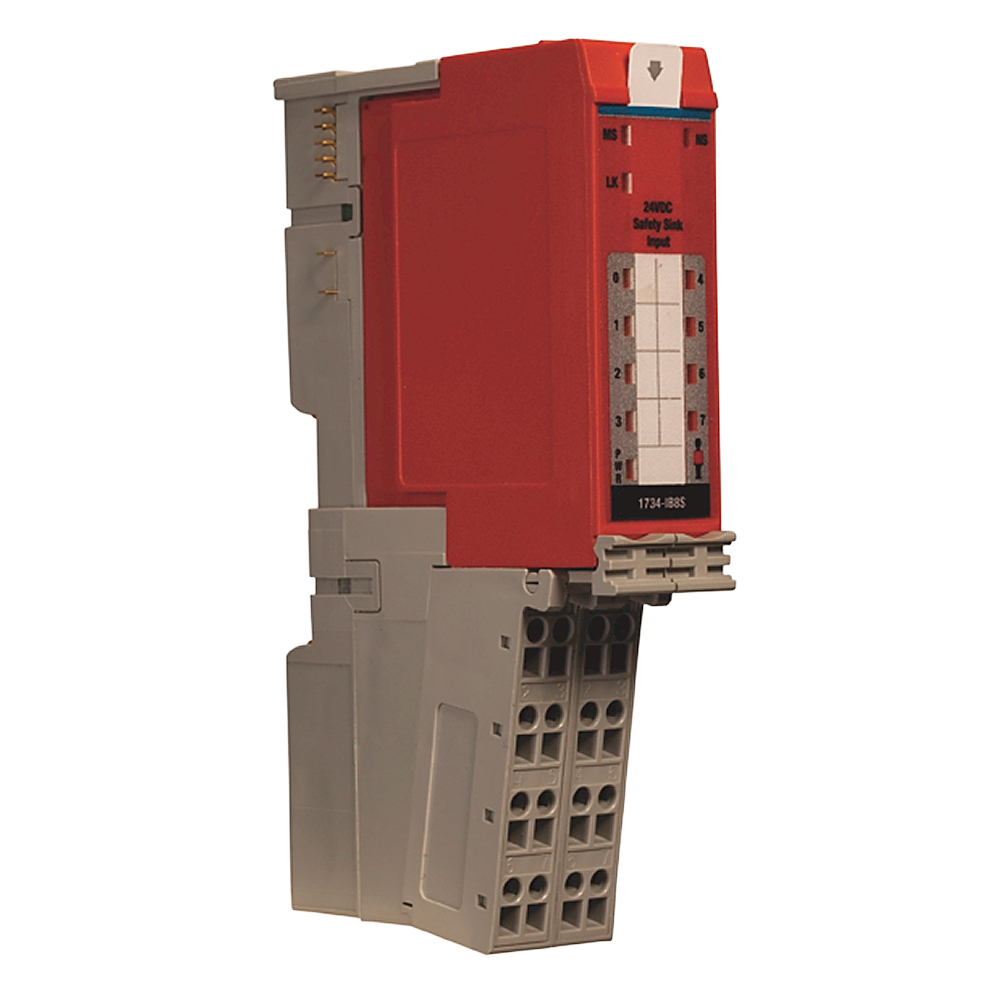 1734-IB8S | safety input module; safety function: Safety-rated I/O or control; number of inputs: 8; input topology: Current sinking, product image 1